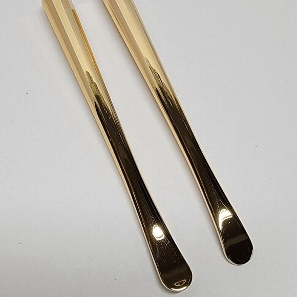 10 Pack Metal Makeup Cosmetic Spatula, Mini Spoon, Re-Nutriv, Gold Tone - Picture 2 of 4